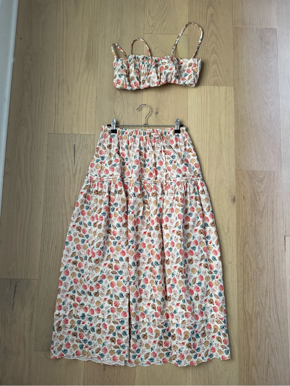 la maregold seashell set top+ skirt